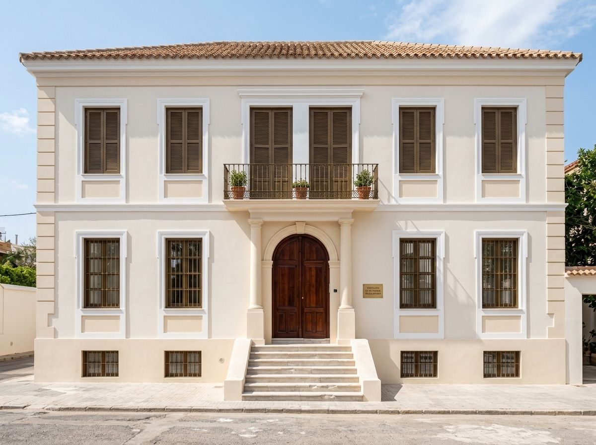 Fachada rehabilitada en Melilla